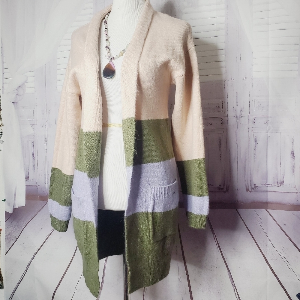 GOLD RAY SIZE S MULTICOLOR CARDIGAN FALL SWEATER NWT - Picture 4 of 10